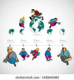 Business infographic layout. Design colorful presentation templates