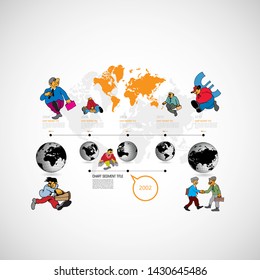 Business infographic layout. Design colorful presentation templates