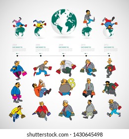 Business infographic layout. Design colorful presentation templates