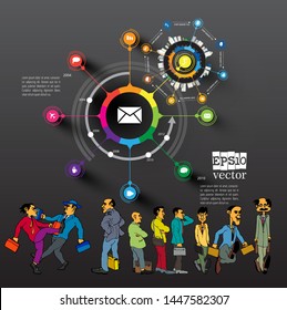 Business infographic layout. Design colorful presentation templates