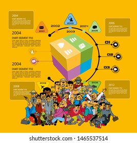 Business infographic layout. Design colorful presentation templates