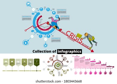 Business infographic layout. Design colorful presentation templates