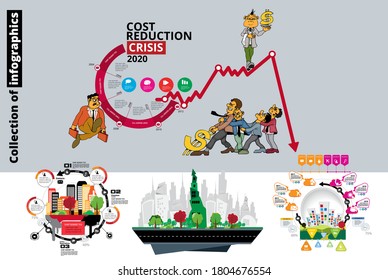 Business infographic layout. Design colorful presentation templates