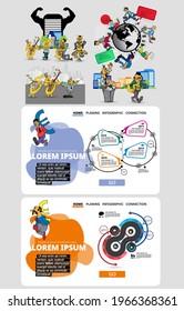 Business infographic layout. Design colorful presentation templates