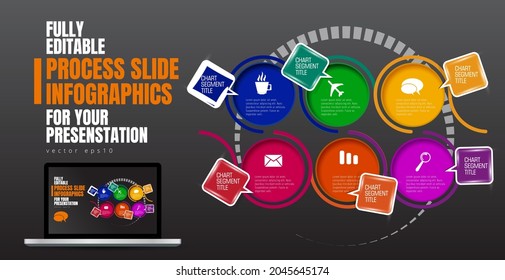 Business infographic layout. Design colorful presentation templates.