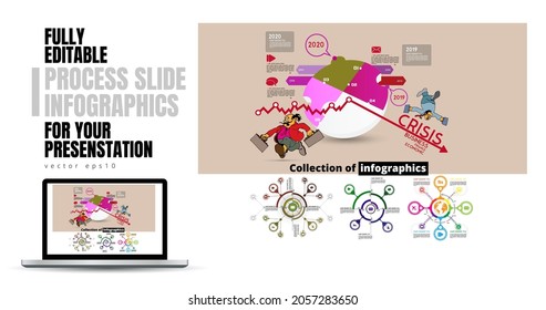 Business infographic layout. Design colorful presentation templates.