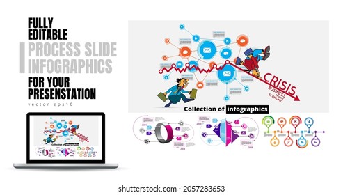 Business infographic layout. Design colorful presentation templates.