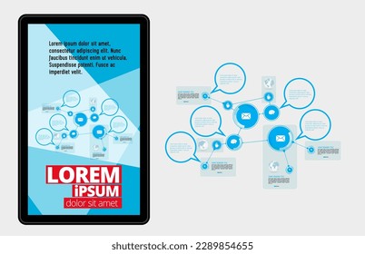 Business infographic layout. Design colorful presentation templates.