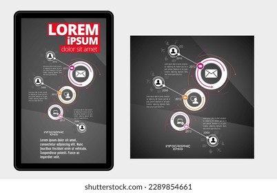Business infographic layout. Design colorful presentation templates.