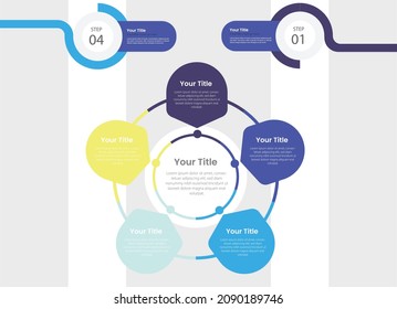 Business infographic line process blue violet and cyan template design options or steps. Vector illustration risk management concept. Creative template for business presentation.
Abstract website
