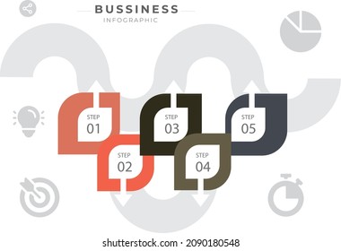 Business infographic line process pastel colors beige template design options or steps. Vector illustration risk management concept. Creative template for business presentation.
Abstract website