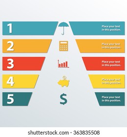Business Infographic. Marketing and sales template. Colorful vector illustration.