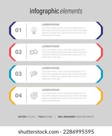 Business Infographic with modern design vector.
