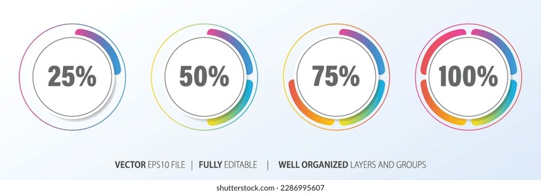Business Infographic with modern design vector.
