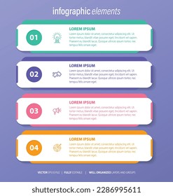 Business Infographic with modern design vector.
