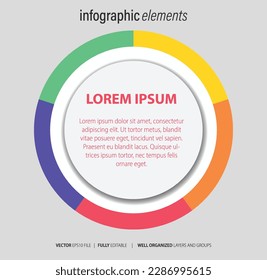 Business Infographic with modern design vector.
