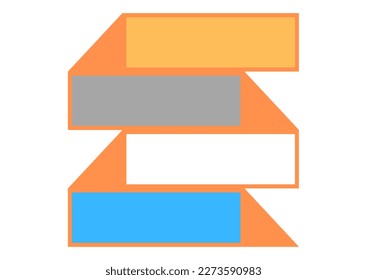Business Infographic with note paper design vector.