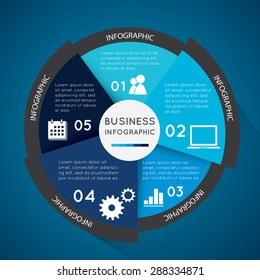 Business infographic pie chart for documents and reports for documents, reports,graph,business plan,education.