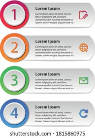 business infographic presentation design concept template
