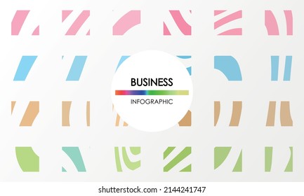 Business infographic. Presentation with elements of graph, diagram with steps, processes. Vector template diagram for creative business concept, banner, workflow layout.