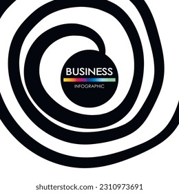 Business infographic. Presentation with elements of graph, diagram with steps, processes. Vector template diagram for creative business concept, banner, workflow layout.