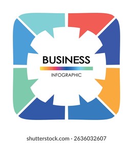 Business infographic. Presentation with elements of graph, diagram with steps, processes. Vector template diagram for creative business concept, banner, workflow layout.