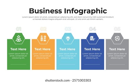 Business infographic presentation layout fully editable.