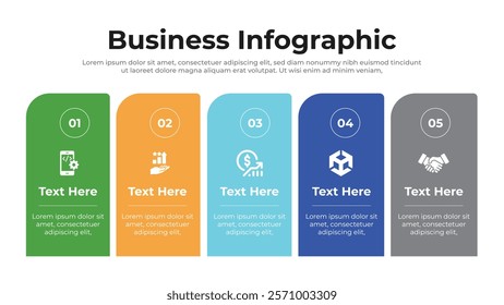 Business infographic presentation layout fully editable.