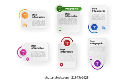 Business infographic presentation infographic steps infographic points