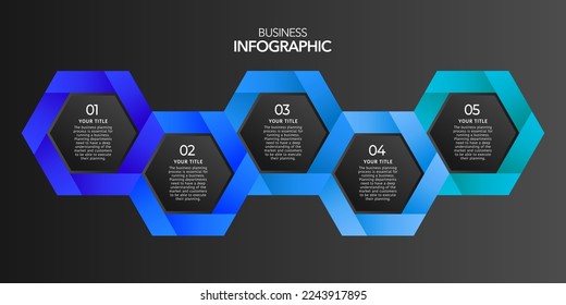 Business Infografik , Prozessoptionen Schritte , bunte Vektorgrafik Vorlage.Stock Vektorgrafik