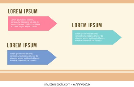 Business Infographic step design flat