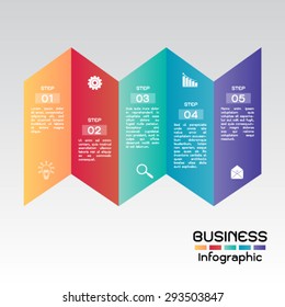 Business Infographic Step Presentation
