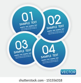 business infographic step template