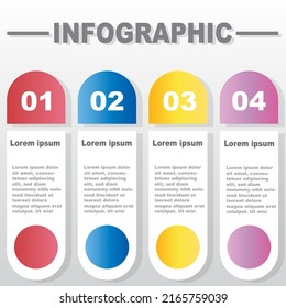 Business infographic steps template . Vector illustration.
