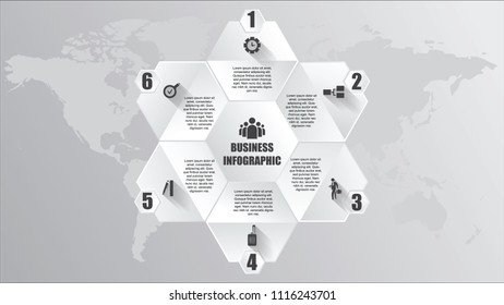 business infographic style vector illustration