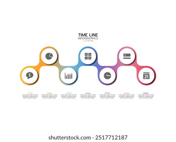 Business infographic templat. Process chart. Abstract elements of graph, diagram with 7 steps, options, parts or processes. Vector business template for presentation. Creative concept for infographic.