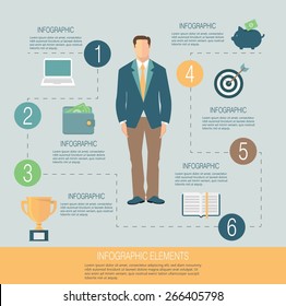 Business infographic template