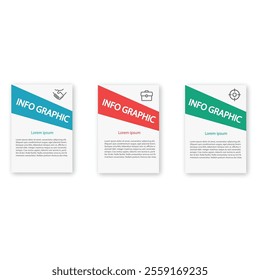 Business infographic template. 3 Step timeline journey. Process diagram, 3 options on white background,elements vector illustration.