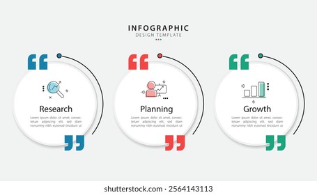 Business infographic template. 3 Step timeline journey. Process diagram, 3 options on white background, social media post, Infograph elements vector illustration.