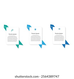 Business infographic template. 3 Step timeline journey. Process diagram, 3 options on white