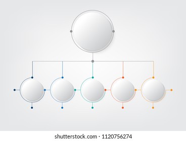 Business infographic template with 5 options, Abstract elements diagram or processes, Vector business template for presentation.Creative concept for infographic.
