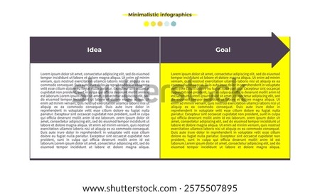 Business infographic template. Banner chart with 2 options, steps. Vector chart.