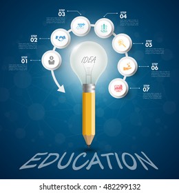 business Infographic Template  chart and web design. Vector illustration.