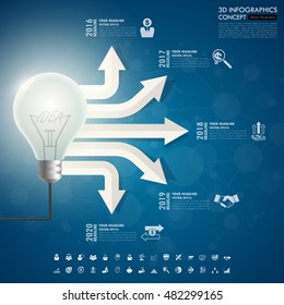 business Infographic Template  chart and web design. Vector illustration.