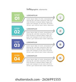 Business infographic template colorful background design