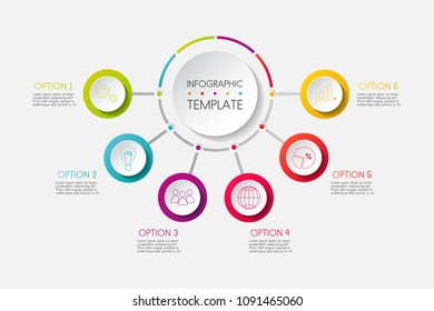 Business infographic template - colourful diagram. Vector.