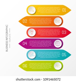 Business infographic template - colourful diagram. Vector.