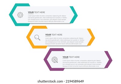 Business Infographic template. Business concept with 3 options. Business data visualization. Process chart. Abstract elements of graph, diagram with steps, options, parts or processes.