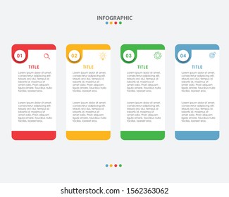 Business Infographic Template, Business concept with 4 steps