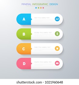 Business  infographic  template  the concept is circle option step with  full color icon can be used for diagram  info graph  chart  business presentation or web , Vector design element  illustration
